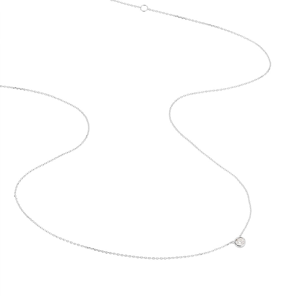 Collier Ofelia Or Blanc Diamant - Spannringe Damen | OROVIVO