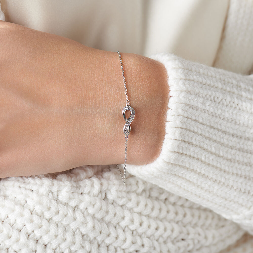 Damenarmband Silber 925 Zirkonia Infinity - Armbänder Damen | OROVIVO