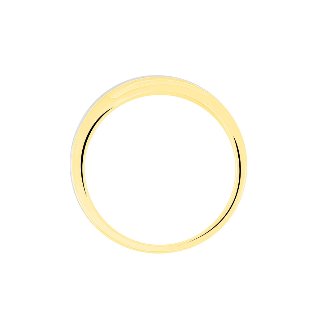 Damen Ring Gold Bicolor 333 Diamant 0,07ct Saba  - Eheringe mit Stein Damen | OROVIVO