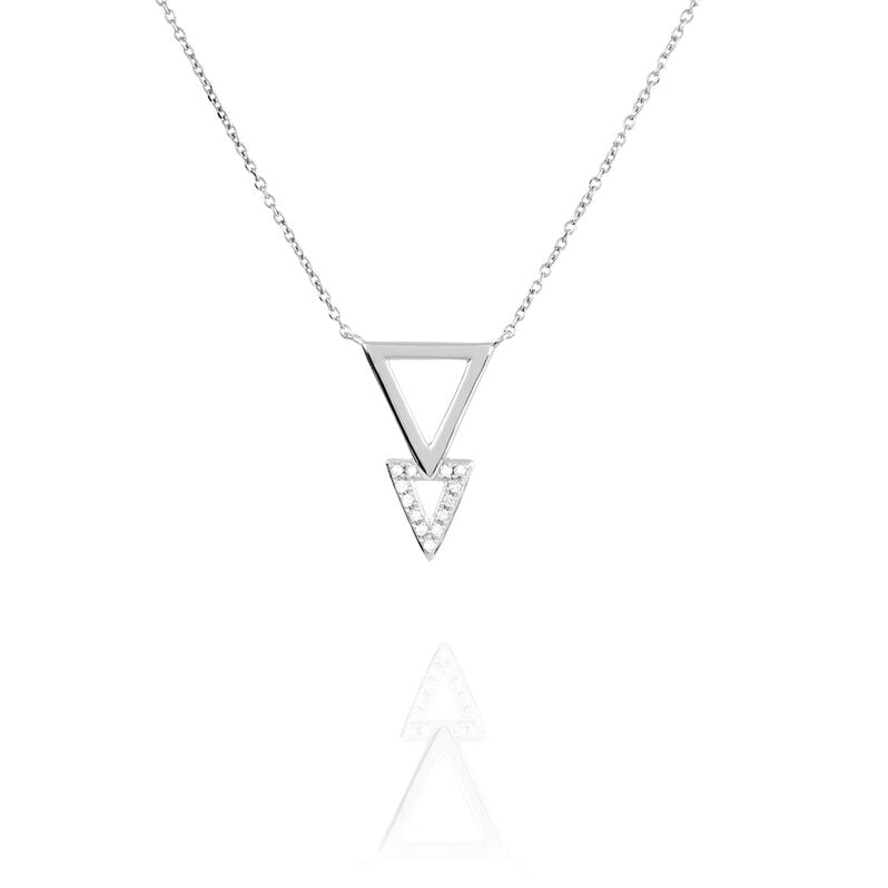 Collier Joy Or Weiss Et Diamant - Spannringe Damen | OROVIVO