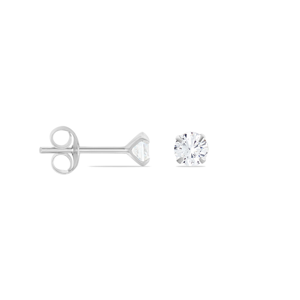 Damen Ohrstecker Silber 925 Zirkonia 4mm - Ohrstecker Damen | OROVIVO