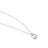 ELUISA Damen Collier Silber 925 Zirkonia Wei&szlig; 0,01 ct Kreis B 1,2 mm