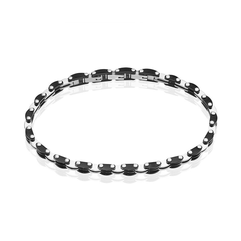 Herrenarmband Edelstahl Schwarz - Armbänder Herren | OROVIVO