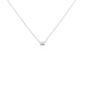 Damen Halskette Silber 925 Buchstabe M L 45cm - Ketten ohne Stein  | OROVIVO