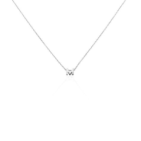 Damen Halskette Silber 925 Buchstabe M  - Halsketten Damen | OROVIVO