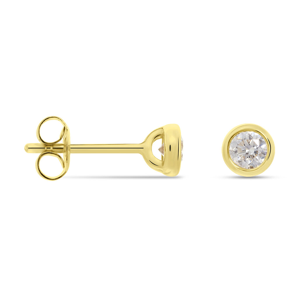 Damen Ohrstecker Gold 375 Diamant 0,3ct Ofelia  - Ohrstecker Damen | OROVIVO