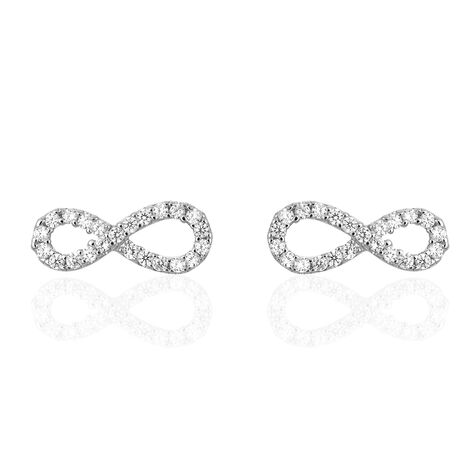 Damen Ohrstecker Silber 925 Zirkonia Infinity - Ohrstecker Damen | OROVIVO