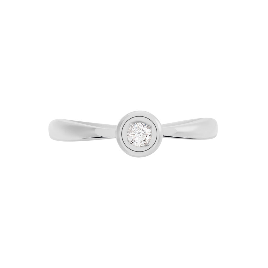 Damen Ring Weißgold 585 Diamant Paris  -  Damen | OROVIVO