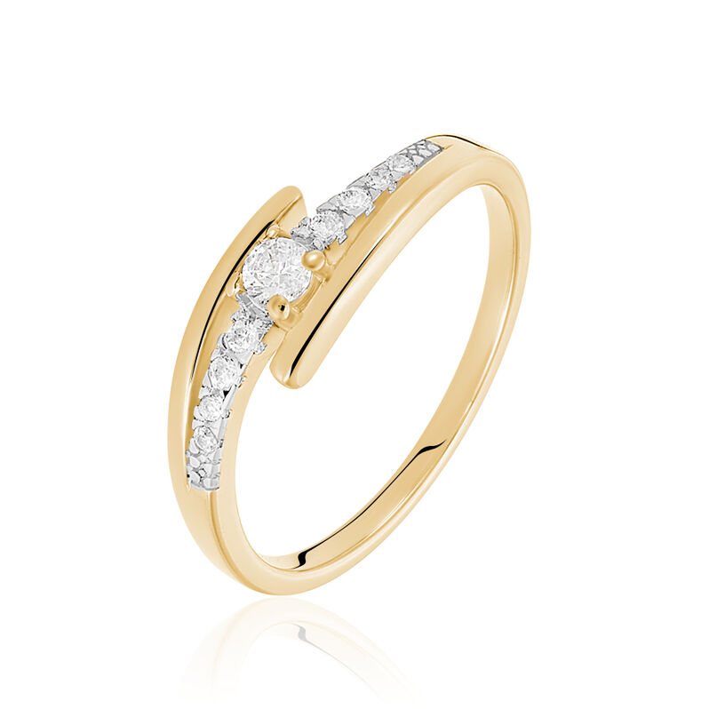 Ring Goldplattierung Und Oxid - Verlobungsringe Damen | OROVIVO