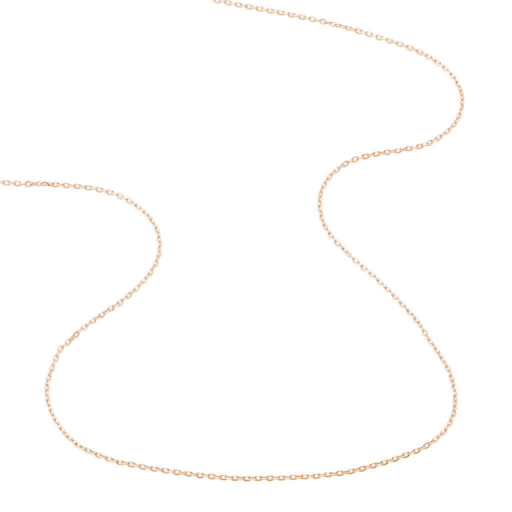 Chaîne Igoa Maille Forçat Diamantee Or Rose - Spannringe Damen | OROVIVO