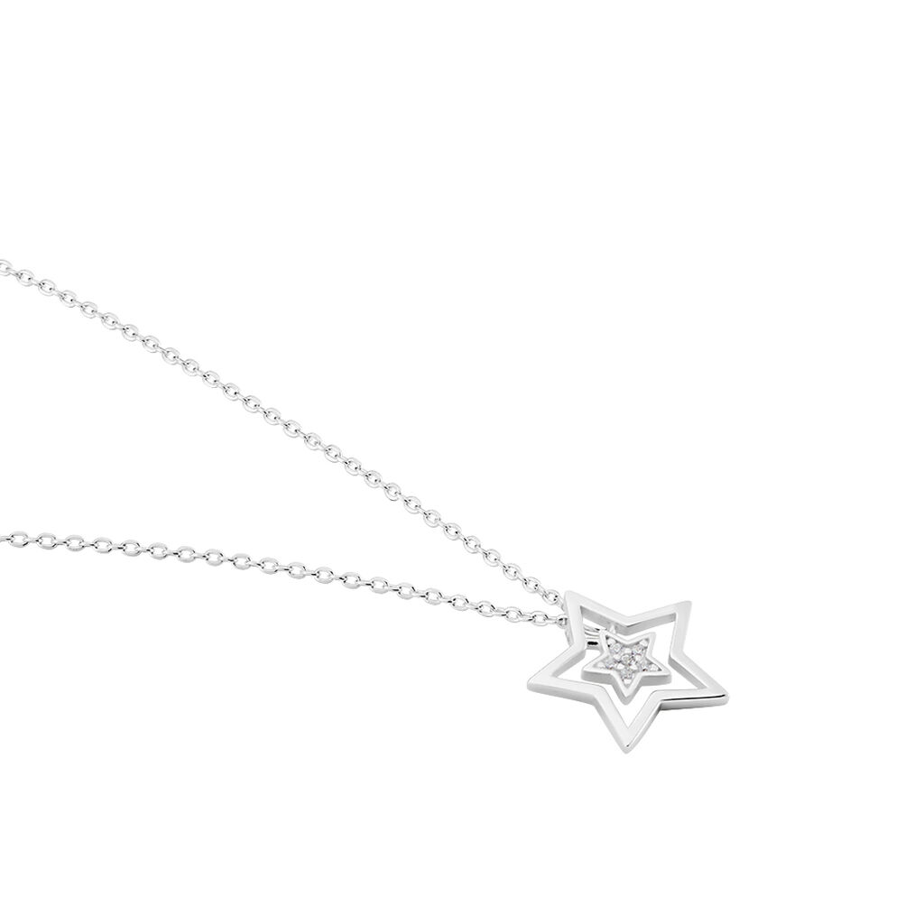 Damen Collier Silber 925 Zirkonia Stern 1,20mm - Halsketten Damen | OROVIVO