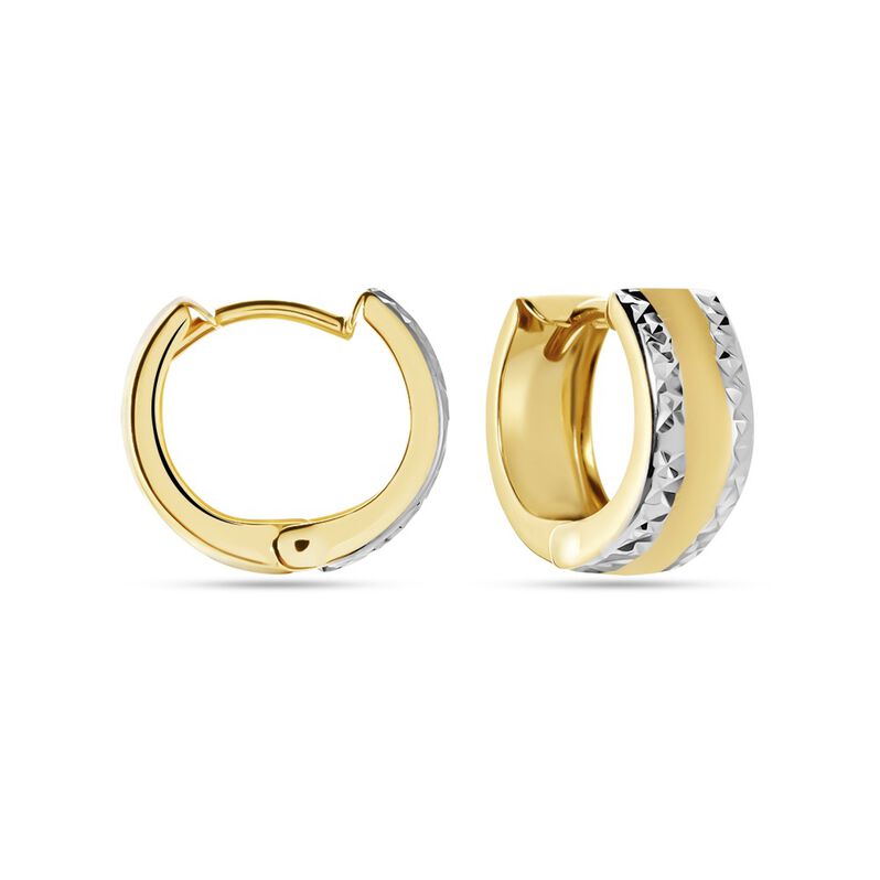  Creolen Gold Bicolor Gold/Silber 375 Ariane - Creolen  | OROVIVO