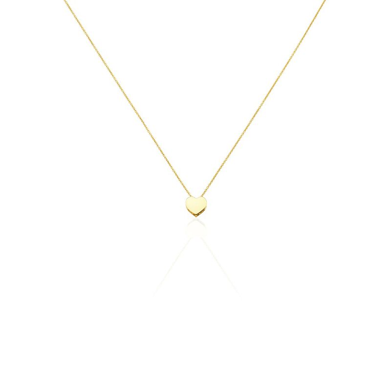 Damen Halskette Gold 375 Herz Ornamente Ankerkette Kila - Halsketten Damen | OROVIVO