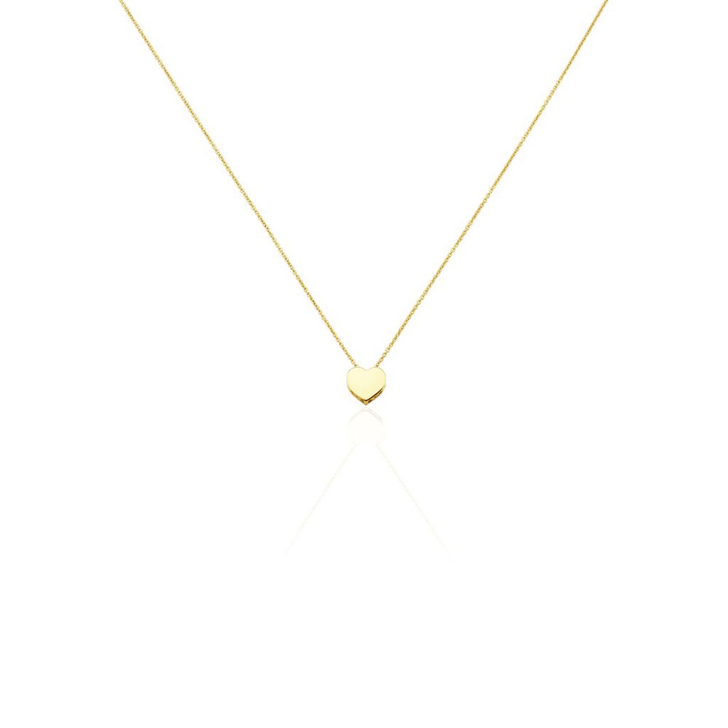Damen Halskette Gold 375 Herz Ornamente Ankerkette Kila - Halsketten Damen | OROVIVO