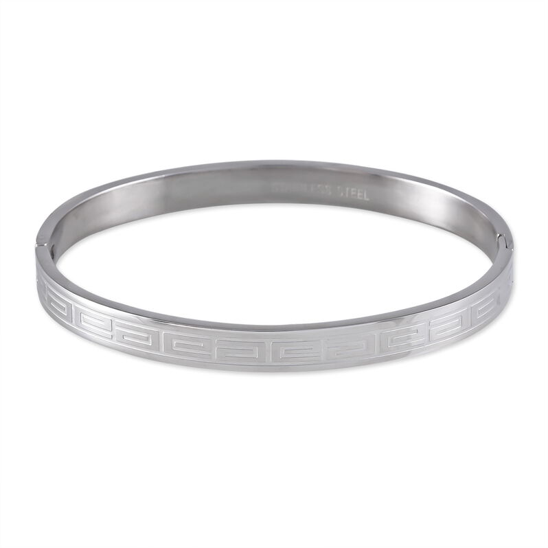 Bracelet Jonc Arc'hantael Acier Blanc - Spannringe Damen | OROVIVO
