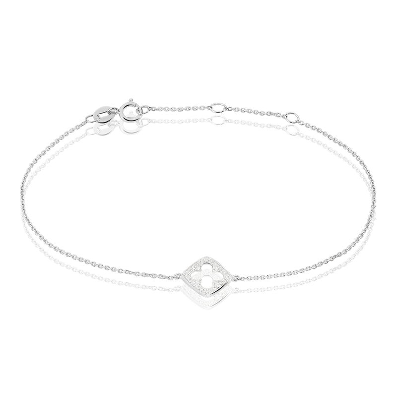 Bracelet Or Blanc Diamant - Spannringe Damen | OROVIVO