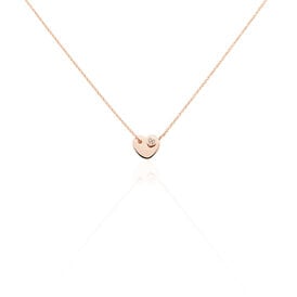Damen Halskette Silber 925 Rosé Vergoldet Herz - Herzketten Familie | OROVIVO