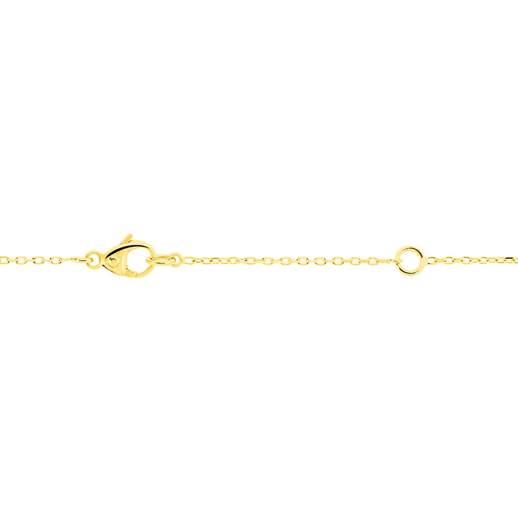 GRANADA Damen Collier Gold 375 (9 Karat) Diamant Wei&szlig; 0,04 ct Barren