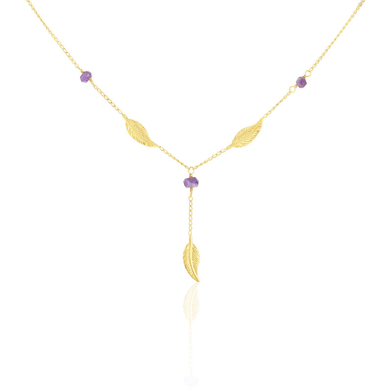 Collier Or Jaune Amethyste - Spannringe Damen | OROVIVO