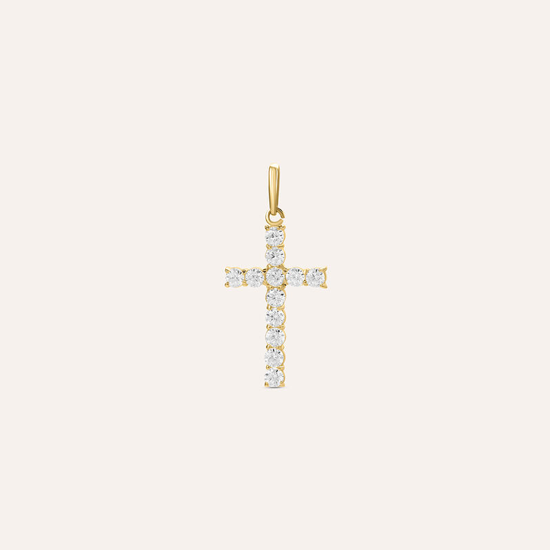 Pendente Holy Oro Giallo Cubic Zirconia - Spannringe Damen | OROVIVO