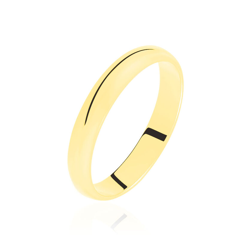 Alliance Aphroditia Demi Jonc Bombé Or Jaune - Spannringe Familie | OROVIVO