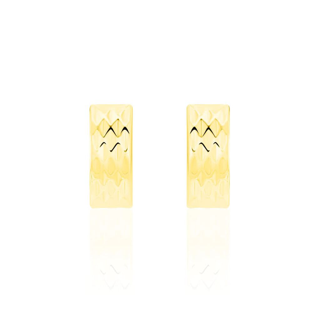 ZIA STECKCREOLE 4 Damen Creolen Gold 375 (9 Karat)