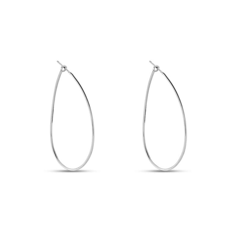 Orecchini A Cerchio Silver Collection Argento Rodiato - Spannringe Damen | OROVIVO