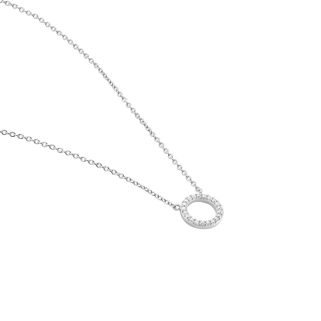 Damen Collier Silber 925 Zirkonia Kreis Lilyana 1,20mm - Halsketten Damen | OROVIVO