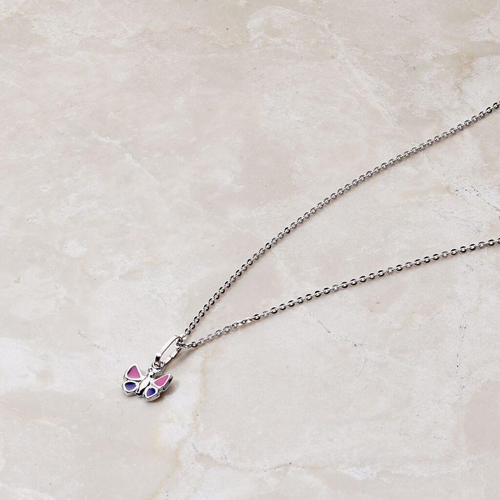 IRA SCHMETTERLING Kinder Collier Silber 925 Schmetterling