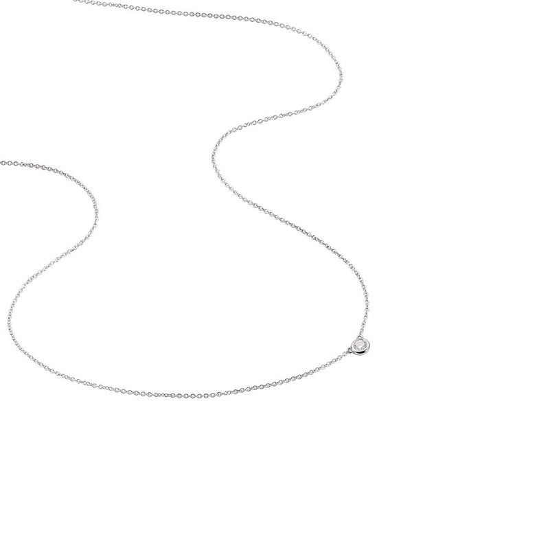 Collier Ofelia Or Blanc Diamant - Spannringe Damen | OROVIVO