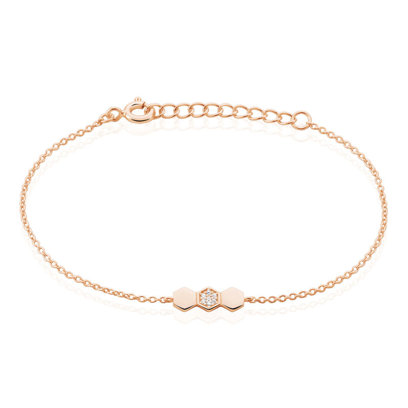Bracelet Onaissa Argent Rose Oxyde De Zirconium - Spannringe Damen | OROVIVO