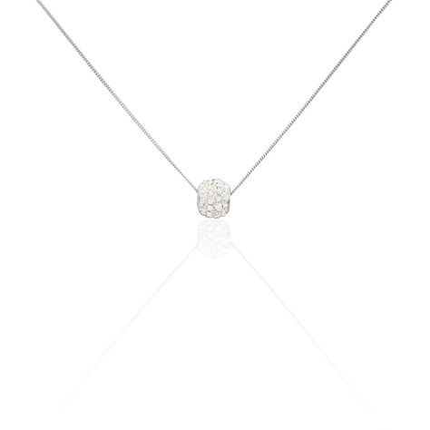 Damen Halskette Silber 925 Kristall Weiß - Halsketten Damen | OROVIVO