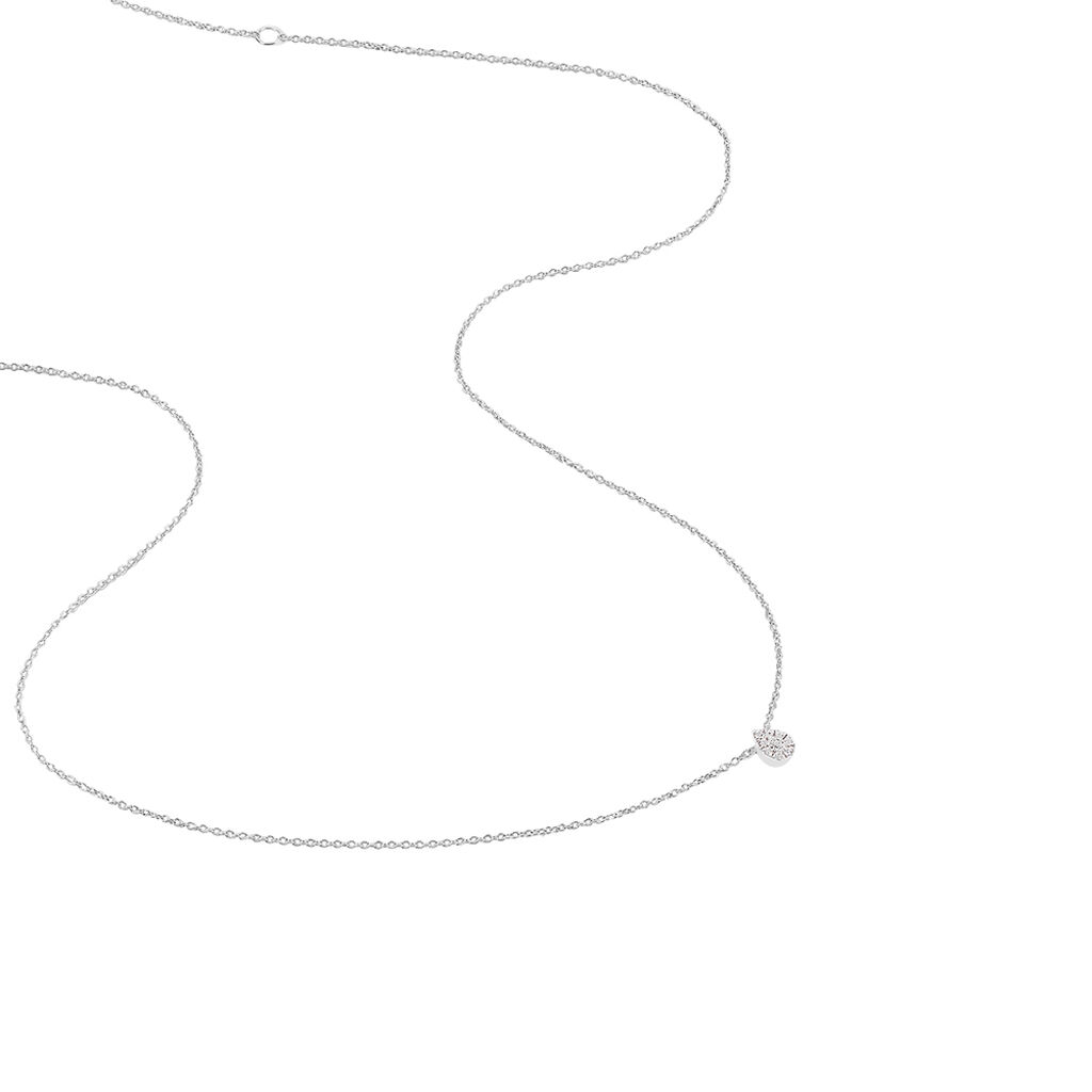 Collier Adhira Or Blanc Diamant - Spannringe Damen | OROVIVO