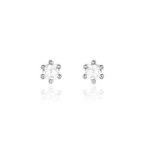 Damen Ohrstecker Gold 585 Bicolor Diamant 0,1ct - Ohrstecker Damen | OROVIVO