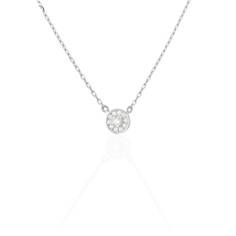 Damen Halskette Silber 925 Rhodiniert Zirkonia - Halsketten Damen | OROVIVO