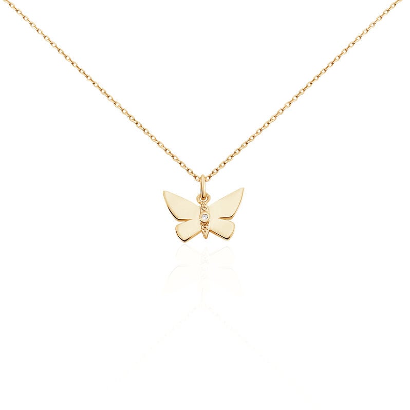 Collier Plaque Or Lili Oxyde De Zirconiu - Spannringe Damen | OROVIVO
