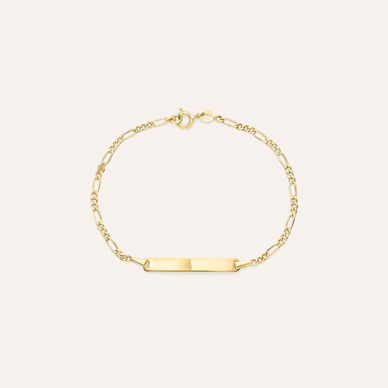 Bracciale Con Targhetta Holy Oro Giallo - Spannringe Kinder | OROVIVO