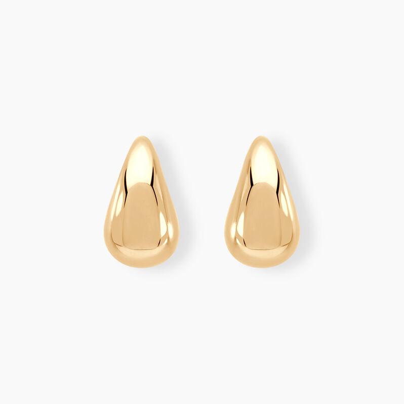 Boucles D'oreilles Puces Gunilla Or Jaune - Spannringe Familie | OROVIVO