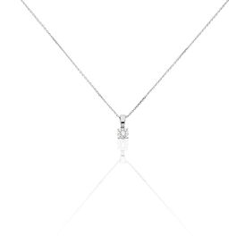 Damen Halskette Weißgold 375 Diamanten 0,08ct - Ketten mit Anhänger Damen | OROVIVO