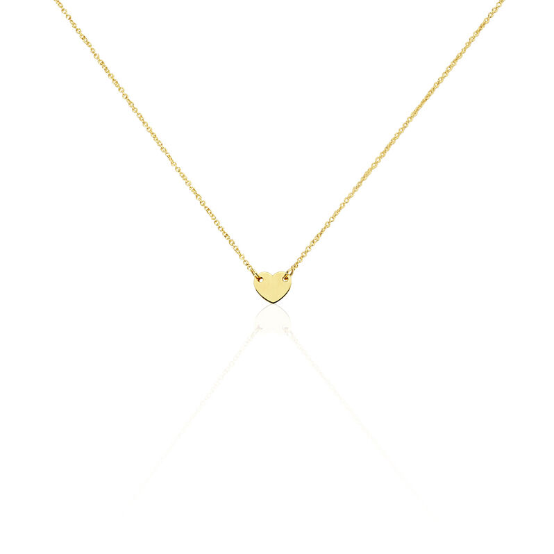 Collier Albizia Coeur Plein Or Jaune - Spannringe Damen | OROVIVO