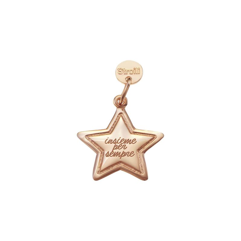 Charm in argento rosato con incisione - Spannringe Damen | OROVIVO