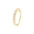 MERCY Damen Ring Gold 585 (14 Karat) Synthetischer Diamant Weiß 0,09 ct