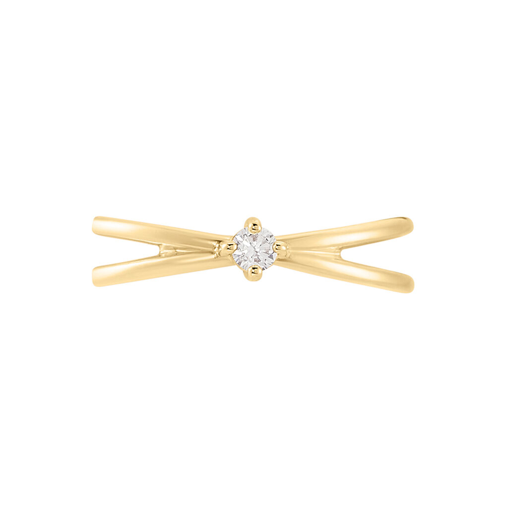 Damen Ring Vergoldet Zirkonia Neriah  - Ringe mit Stein Damen | OROVIVO