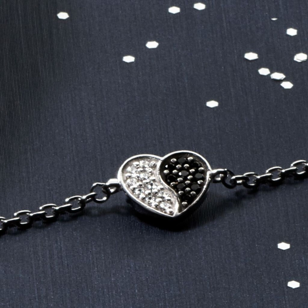 Damen Armband Silber 925 Zirkonia Herz Elica - Armbänder mit Anhänger Damen | OROVIVO