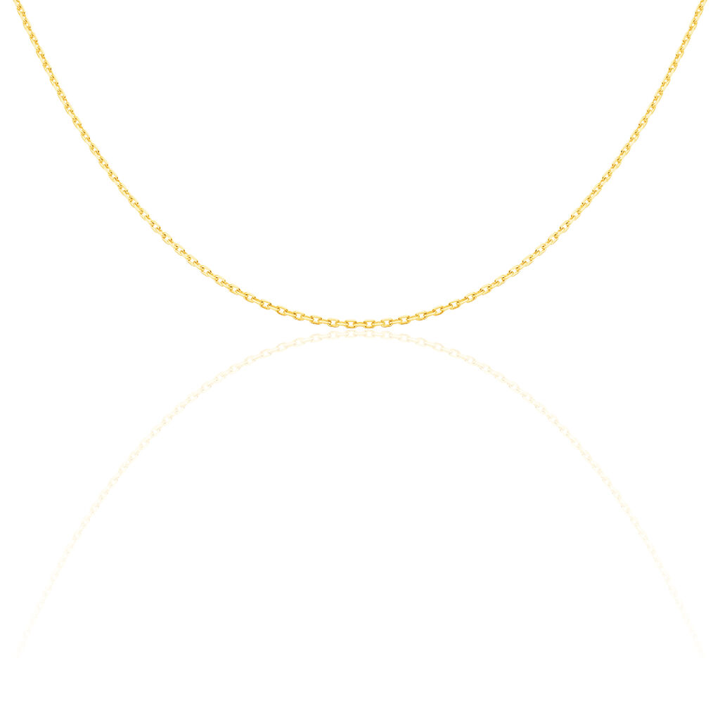 Damen Ankerkette Gold 375 Diamantiert  - Halsketten Damen | OROVIVO