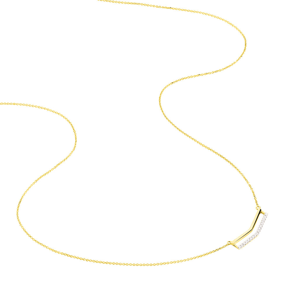Collier Pauline Or Jaune 2 Rangs - Spannringe Damen | OROVIVO