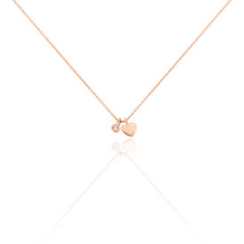 Damen Halskette Silber 925 Rosé Vergoldet Herz - Herzketten Damen | OROVIVO