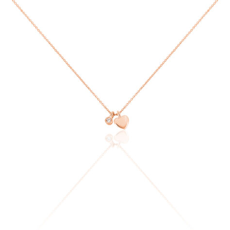 Damen Halskette Silber 925 Rosé Vergoldet Herz - Halsketten Damen | OROVIVO