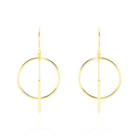 Damen Ohrhänger Lang Gold 375 Kreis - Ohrhänger Damen | OROVIVO