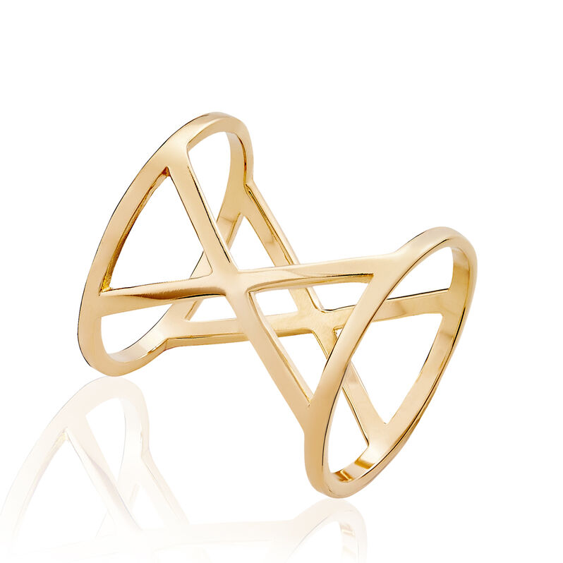 Bague Asmahane Plaque Or Jaune - Spannringe Damen | OROVIVO